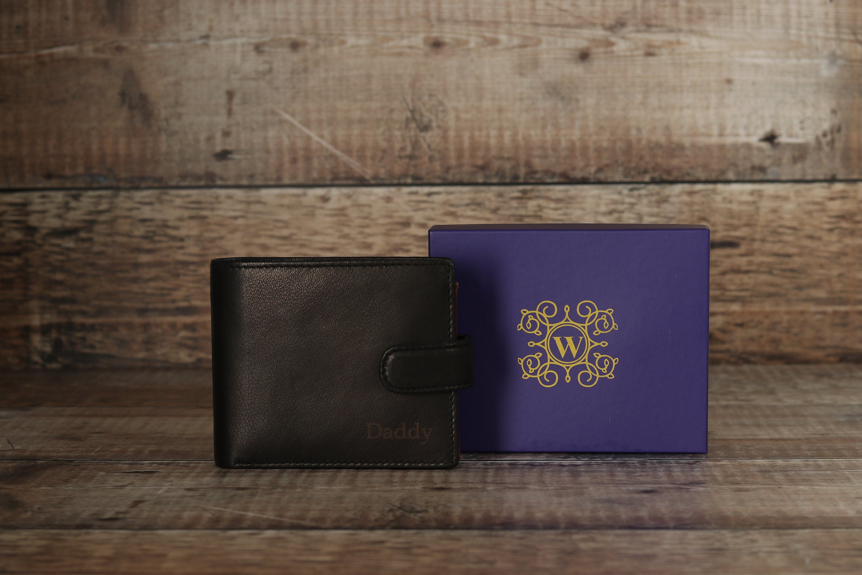 Custom Monogram Engraving, Personalised Mens Wallet, Genuine Soft Leather Wallet, Personalized Engraved Gift for Him, Boyfriend, Dad,Husband
