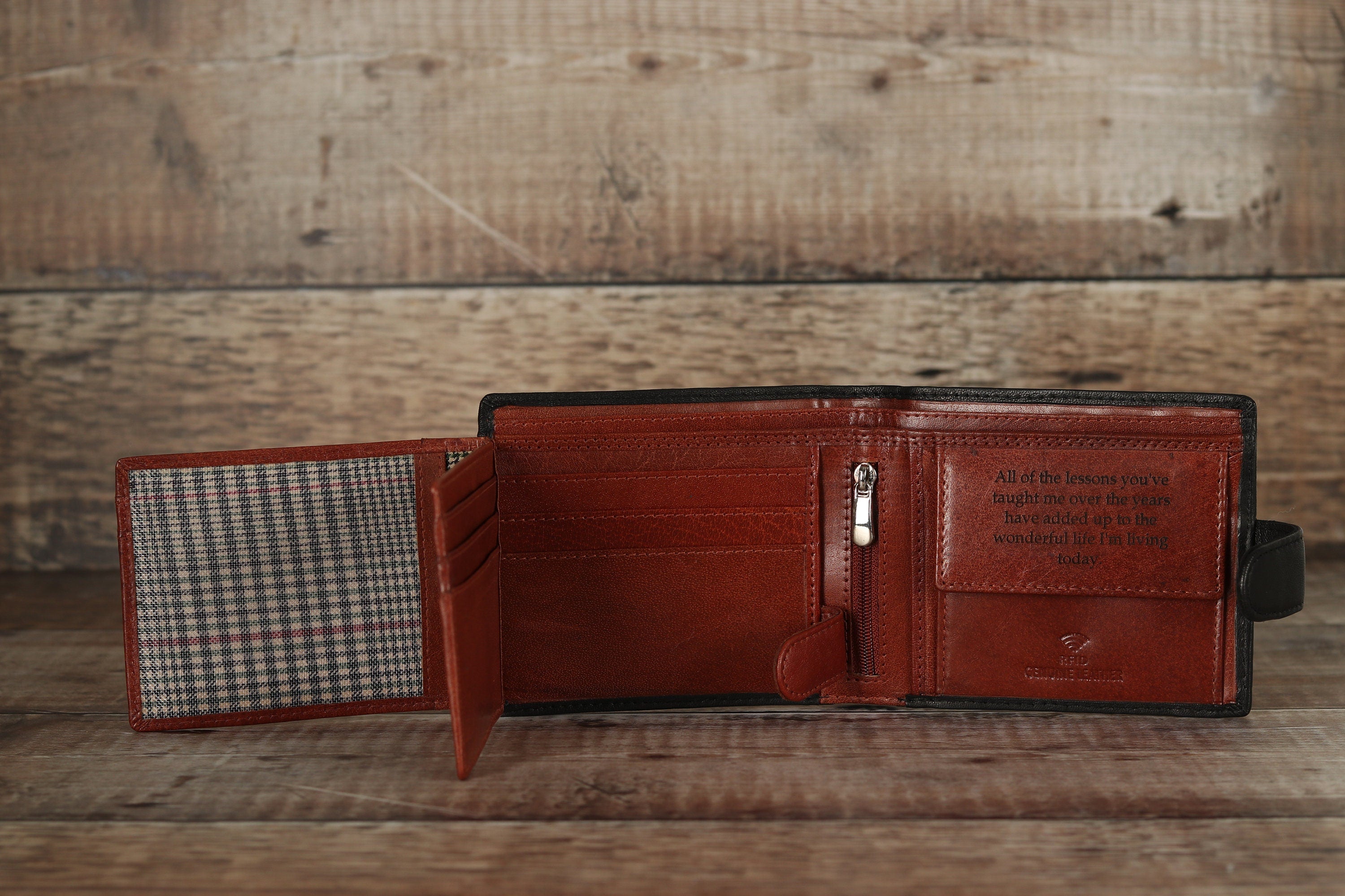 Custom Monogram Engraving, Personalised Mens Wallet, Genuine Soft Leather Wallet, Personalized Engraved Gift for Him, Boyfriend, Dad,Husband
