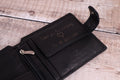 Personalised Custom Handwritten Engraved Wallet, Father's Day Gift for Husband, Boyfriend, Men's Wallet, Genuine Soft Leather Black Wallet
