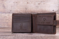 Custom Handwritten Engraved Wallet, Personalized Bifold Brown Real Leather Wallet, Personalised Father's Day Gift for Dad, Boyfriend,Husband