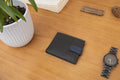 Personalised Custom Engraved Men's Wallet, Genuine Soft Black Leather Wallet, Personalized Father's Day Gift for Him, Boyfriend, Husband,Dad